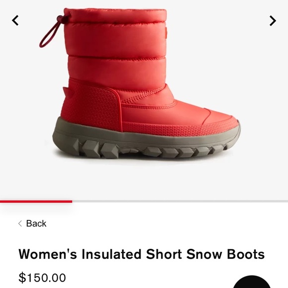 Women's Insulated Short Snow Boots by Hunter - Picture 2 of 6